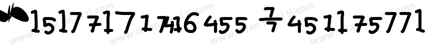 DigitalNumbers Regularttf字体转换